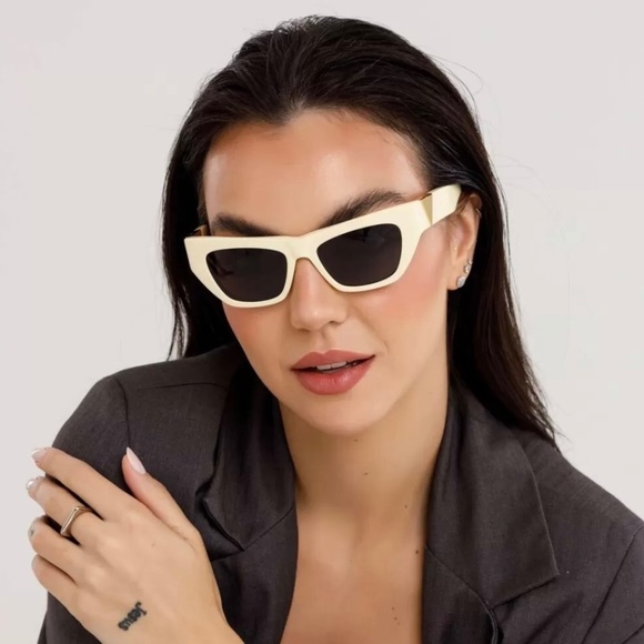 NEW BV1177S 004 BOTTEGA VENETA YELLOW GREY CAT EYE WOMEN SUNGLASSES main image 7